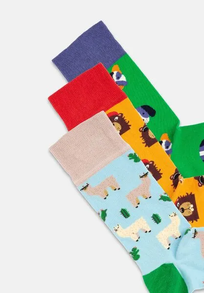 DillySocks DillySocks Socken „Paws & Friends Mit Geschenkbox“, Mehrfarbig, – Produktbild 3 von 4