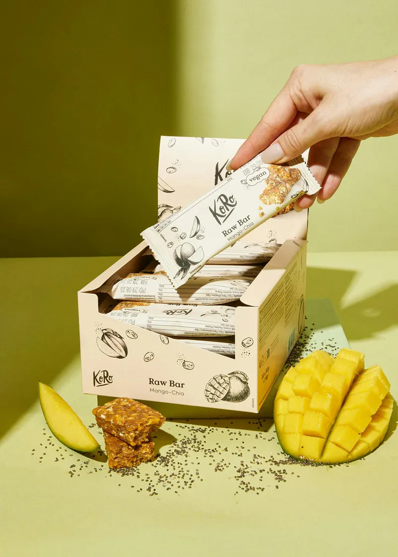 KoRo Raw Bar Mango-Chia 20 x 50 g – Produktbild 3 von 5