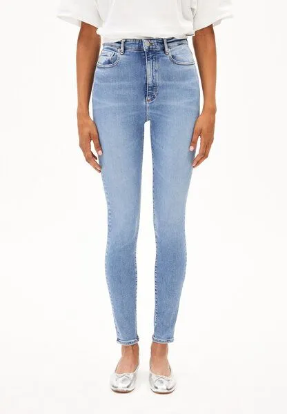 ARMEDANGELS ARMEDANGELS INGAA Damen Skinny Jeans High Waist Bio-Baumwoll Mix X-Stretch, Sky blue, – Produktbild 1 von 4