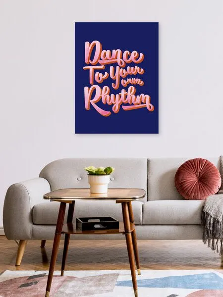 Photocircle Photocircle Poster / Leinwandbild - Dance to your own rythm – Produktbild 2 von 4