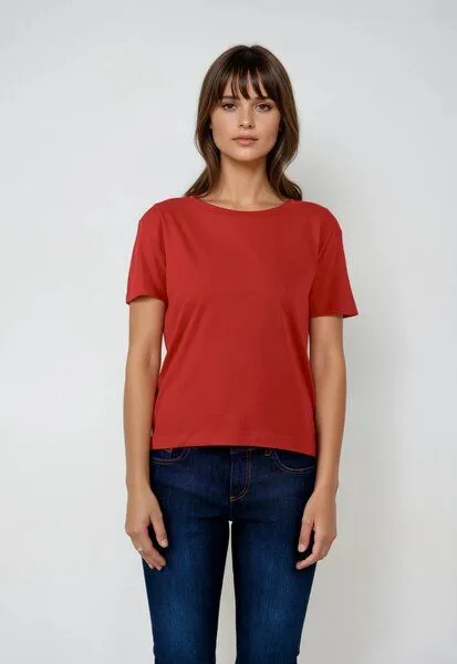 TORLAND TORLAND Damen T-Shirt SERENA, Rot (red), – Produktbild 2 von 3