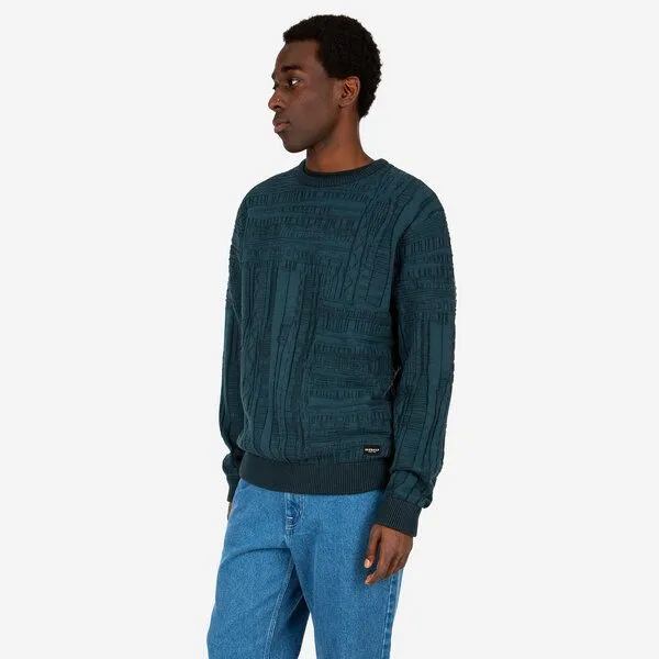 Iriedaily Iriedaily Theo Structure Knit, Dark jungle (grün), – Produktbild 3 von 3