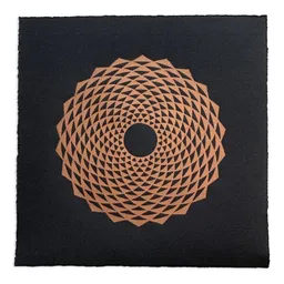 Veskor Cassiopeia Veskor Cassiopeia ETERNA FLORO Heilige Geometrie Linoldruck | 21 × 21 cm | Kupfer auf Schwarz – Produktbild 1 von 1