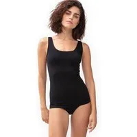 mey Mey Damen Top Unterhemd aus Bio-Baumwolle GRÜNER KNOPF 25816, Schwarz, – Produktbild 1 von 1