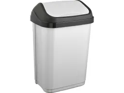 Keeeper keeeper Abfalleimer "Swantje" mit Schwingdeckel, 10 l, silber – Produktbild 1 von 1