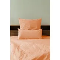 erlich textil erlich textil Fred Kopfkissenbezug aus weicher Bio-Baumwolle, made in Europe, Papaya, – Produktbild 1 von 3