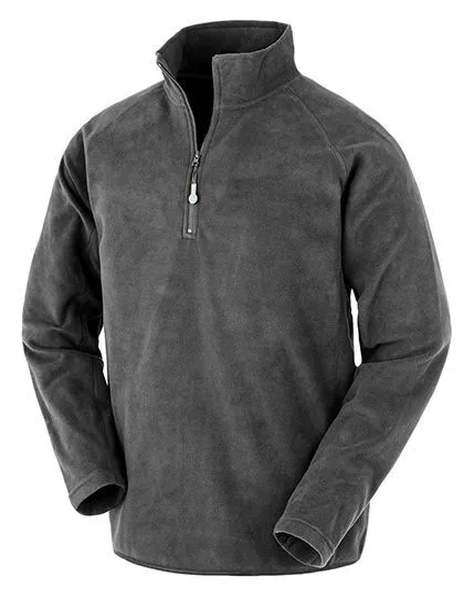 Result Genuine Recycled Result Genuine Recycled Recycelter Fleecepullover Troyer Unisex Damen / Herren, Grau, – Produktbild 2 von 3