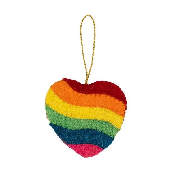 El Puente El Puente Deko-Anhänger "Regenbogen" | Fair Trade & Handmade aus Indien, Mehrfarbig, – Produktbild 1 von 1