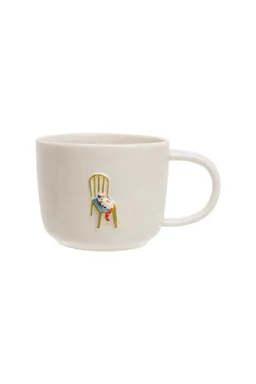 Tranquillo Tasse BRUNETTEA Katze – Steinzeug - creme – Produktbild 1 von 1