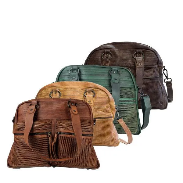 manbefair manbefair Shopper Henrietta Leder, Cognac, – Produktbild 1 von 4