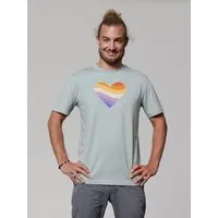 watapparel watapparel T-Shirt Unisex Rainbow Heart, Aloe, – Produktbild 1 von 1