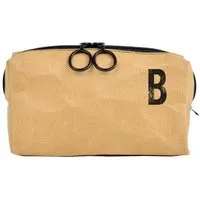 renna deluxe renna deluxe Waschtasche und Kosmetiktasche mit Monogramm, vegan, BRAUN – Produktbild 1 von 1