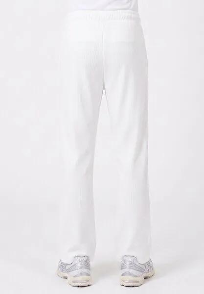ORGANICATION ORGANICATION POZZAN | Waffel Jogginghose aus Bio-Baumwolle & recyceltem Polyester, White, – Produktbild 4 von 5