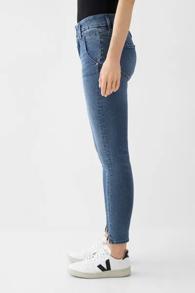 DAWN Damen Jeans SUN UP Powerstretch Design Details DAWN Bio-Baumwolle, Medium blue, – Produktbild 2 von 4