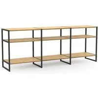 ekomia ekomia Sideboard Wega, Minimal schwarz, – Produktbild 1 von 2