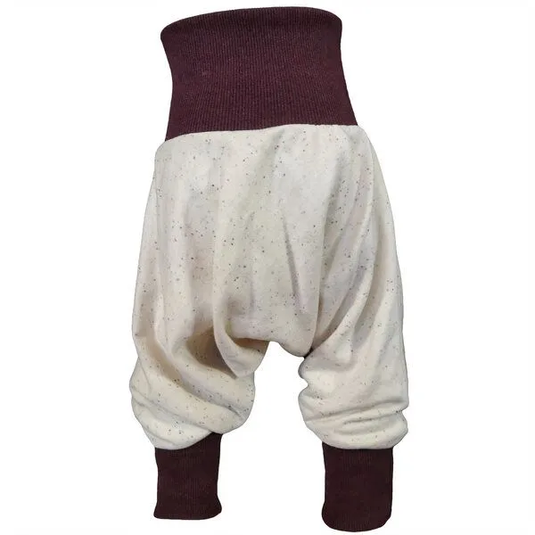 liebewicht liebewicht Yogahose Pumphose Bio Sweat weiß/bunt gesprenkelt, White, – Produktbild 1 von 4