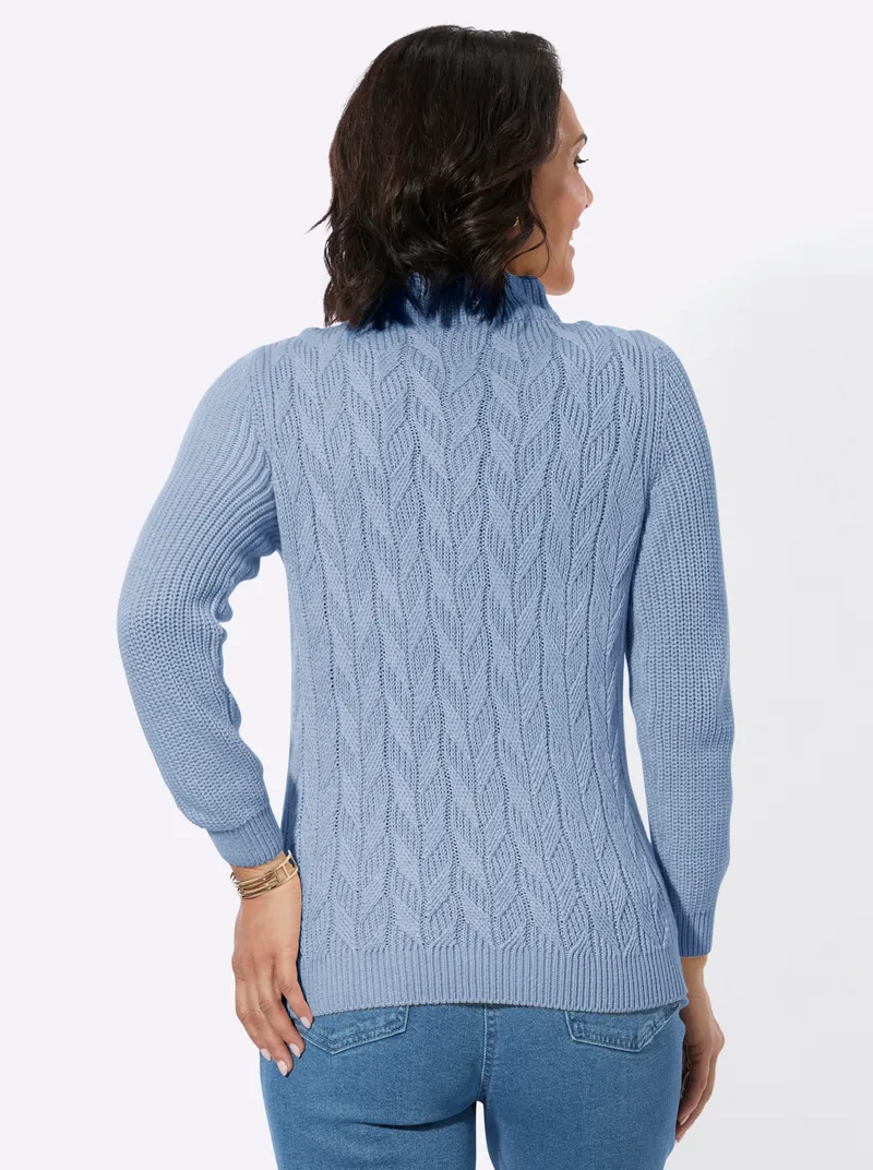 Witt Langarm-Pullover bleu, Bleu, – Produktbild 2 von 2