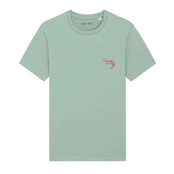 LIGARTI LIGARTI T-shirt - Shrimp, Mintgrün, – Produktbild 1 von 5