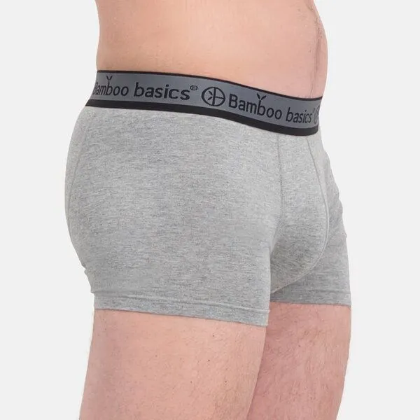 Bamboo Basics Bamboo Basics Enganliegende Herren Trunkshorts LIAM aus Bambusviskose / Biobaumwolle (3er Pack), Mix (schwarz/grün/grau), – Produktbild 2 von 4
