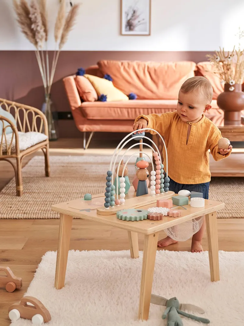 Vertbaudet Kinder Spieltisch REGENBOGEN, Mehrfarbig, – Produktbild 1 von 4