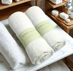 BLS Organic BLS Organic Handtuch Doppelpack 50x100 cm 100 % Bio-Baumwolle GOTS zertifiziert – Produktbild 1 von 1