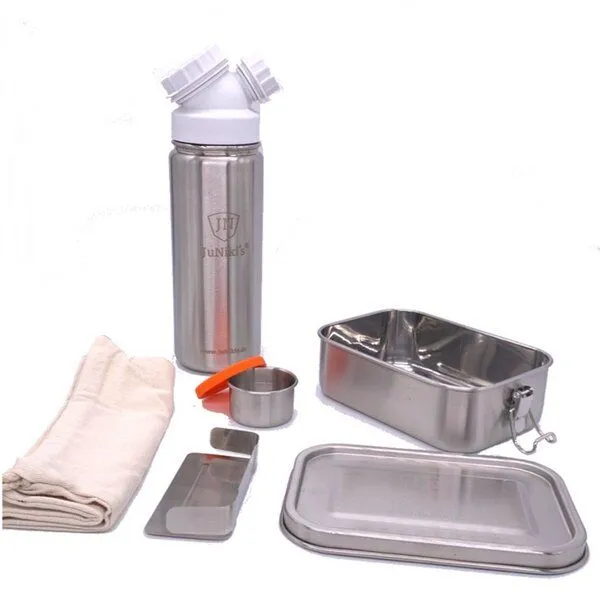 JN JuNiki's JN JuNiki's JuNiki´s® Lunchbox + Trinkflasche isoliert 550ml 8 Farben, Weiß, – Produktbild 1 von 4