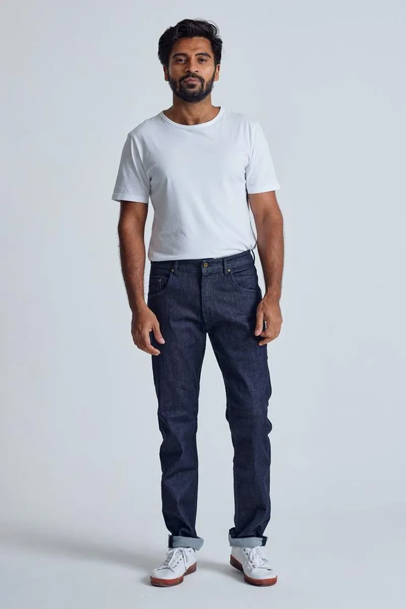 Flax and Loom Slim Fit Jeans Modell: Miles, Deep sea, – Produktbild 1 von 2