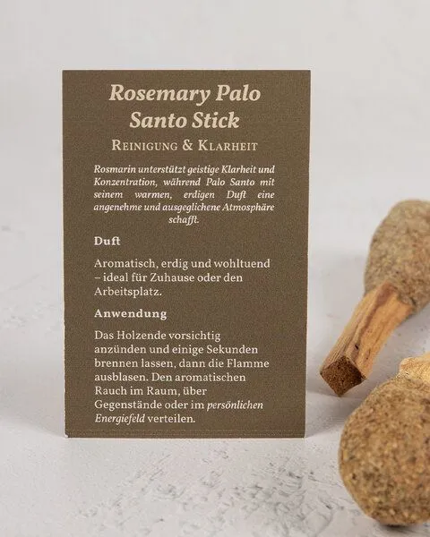 Oh Shanti Oh Shanti Palo Santo Rosemarin Stick (2 Stück) – Produktbild 4 von 4