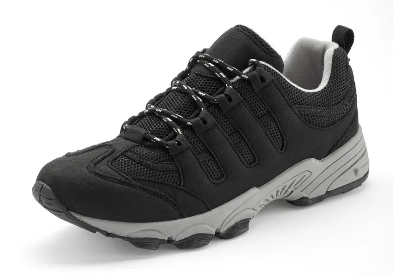 AUTHENTIC LE JOGGER AUTHENTIC LE JOGGER Schnürschuh, Freizeitschuh, Schnürhalbschuh, Wanderschuh Sneaker im Outdoor-Trekking-Look mit robuster Sohle VEGAN, Gelb|schwarz, – Produktbild 1 von 5