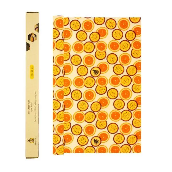 SuperBee SuperBee Bienenwachstuch Rolle 33cm x 90cm - die nachhaltige und flexible Alternative zu Plastik - verschiedene Designs – Produktbild 2 von 8