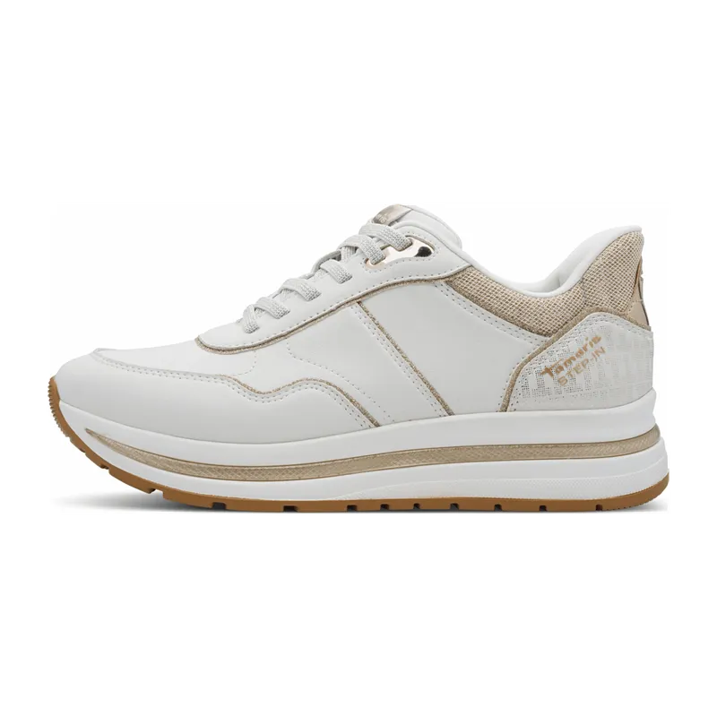 Tamaris Tamaris Da.-Schnürer für Damen, weiß, Größe 42 EU, Weiß, – Produktbild 5 von 5