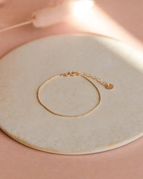 lille mus lille mus Armband 'Glitzer' 925 Silber, Gold, – Produktbild 1 von 2