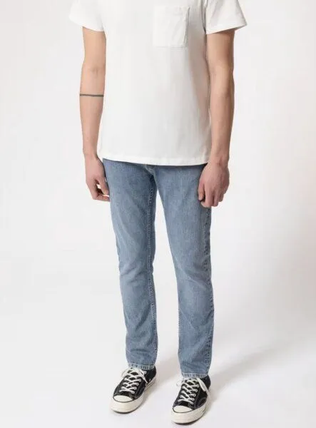 Nudie Jeans Nudie Jeans Slim Fit Jeans - Grim Tim, Blue, – Produktbild 4 von 8