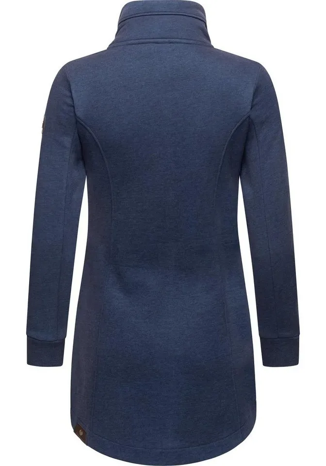 ragwear ragwear Sweatjacke Letrice Sportliche Zip-Jacke mit hohem Kragen, Blau, – Produktbild 3 von 3