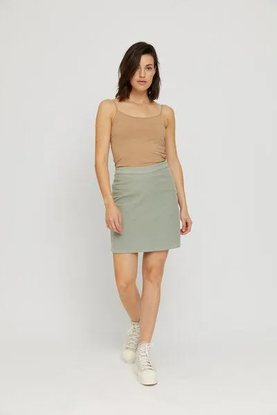 Mazine Mazine Kurzer Rock - Noda Skirt - aus Bio-Baumwolle, Seagrass, – Produktbild 1 von 1