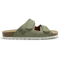 thies thies Herren vegan Hausschuhe Klettverschluss Dunkelgrün – Produktbild 1 von 1