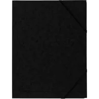 Exacompta 25 Exacompta Eckspannmappen, Colorspan-Karton, 355 g/m², DIN A4, Gummizug, schwarz – Produktbild 1 von 1