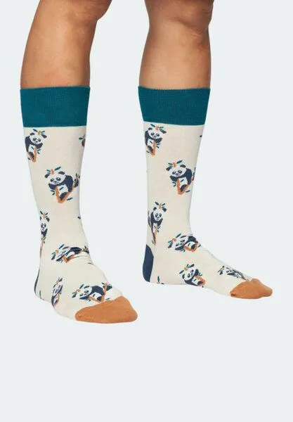 DillySocks DillySocks Socken „Wondrous Wildlife“, Creme, dunkelgrün, dunkelgrau, weiß, grün, orange, gelb, – Produktbild 1 von 4