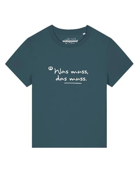 watapparel watapparel T-Shirt Frauen Was muss das muss, Stargazer, – Produktbild 1 von 2