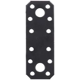 Alberts ALBERTS Flachverbinder, verzinkt, schwarz, LxB 96x35 mm – Produktbild 1 von 1