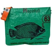 Beadbags Beadbags Einkaufstasche Ri94 recycelter Reissack, Rosa (kariert), – Produktbild 2 von 5