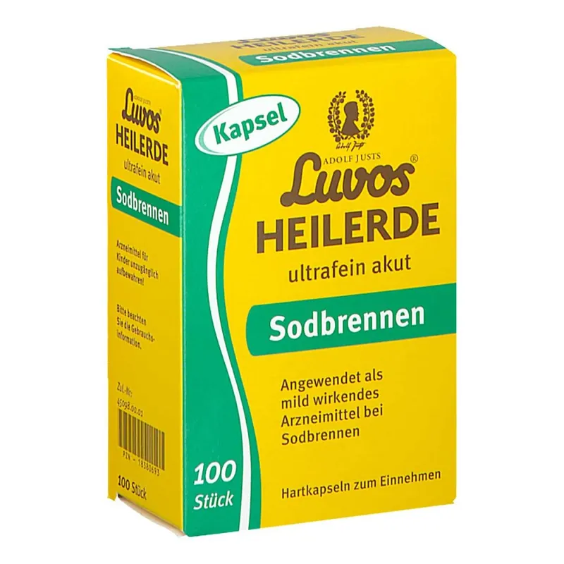 Luvos Luvos Heilerde-Kapseln für Sodbrennen, ultrafein akut, 100 Stk. – Produktbild 2 von 2