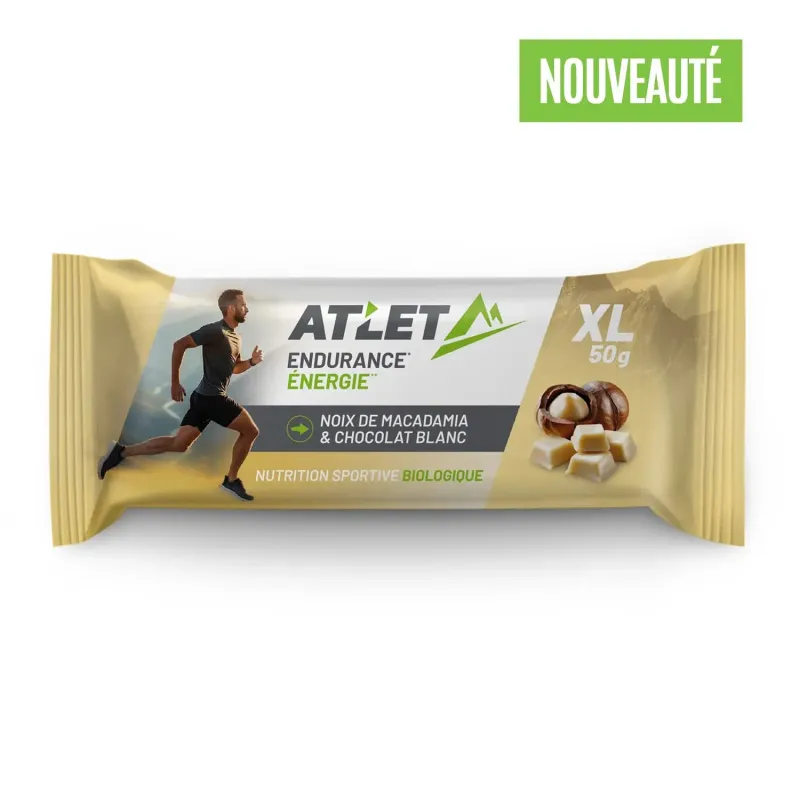 ATLET Nutrition Bio-Macabamia- und weiße Schokoladen-Energieriegel ATLET Nutrition, Beige, – Produktbild 1 von 1