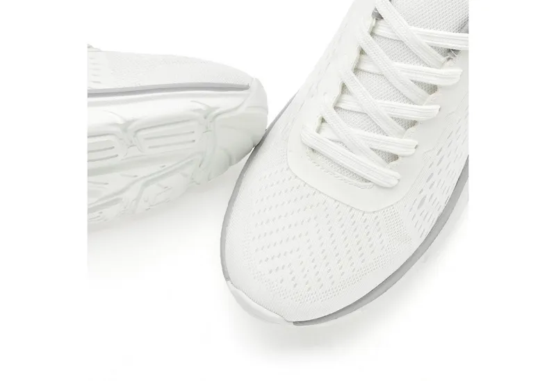 John Devin John Devin Schnürschuh, Halbschuh, Freizeitschuh, Schnürhalbschuh, Turnschuh Sneaker im sportiven Look mit ultraleichter, flexibler Sohle Unisex VEGAN, Weiß, – Produktbild 4 von 5