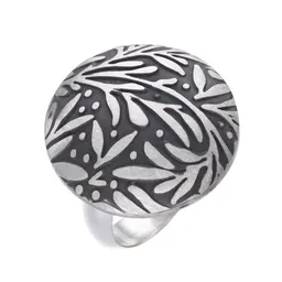 pakilia pakilia Silber Ring Blättermuster Fair-Trade und handmade – Produktbild 1 von 1