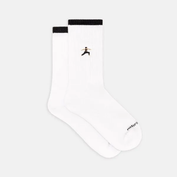 Natural Vibes Natural Vibes 2-Pack Yoga | Bio GOTS | Geschenkset | Weiße Tennissocken | Herren Damen Socken | – Produktbild 3 von 4