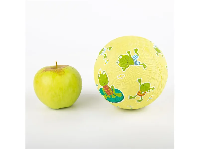 sigikid sigikid Kinderball Mini Naturkautschuk Frosch Durchmesser 12 cm, Gelb, mehrfarbig, – Produktbild 2 von 3