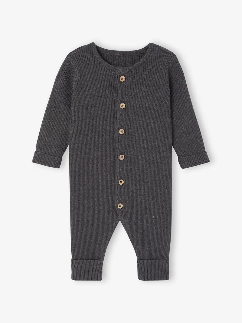 Vertbaudet Baby Overall, Anthrazit, – Produktbild 1 von 3