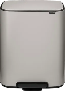Brabantia Brabantia Bo Treteimer 2 x 30L Soft Grey – Produktbild 1 von 1