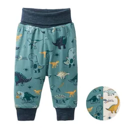 People Wear Organic People Wear Organic Wendehose, grün bedruckt, "Dinosaurier", Bio-Baumwolle – Produktbild 1 von 1